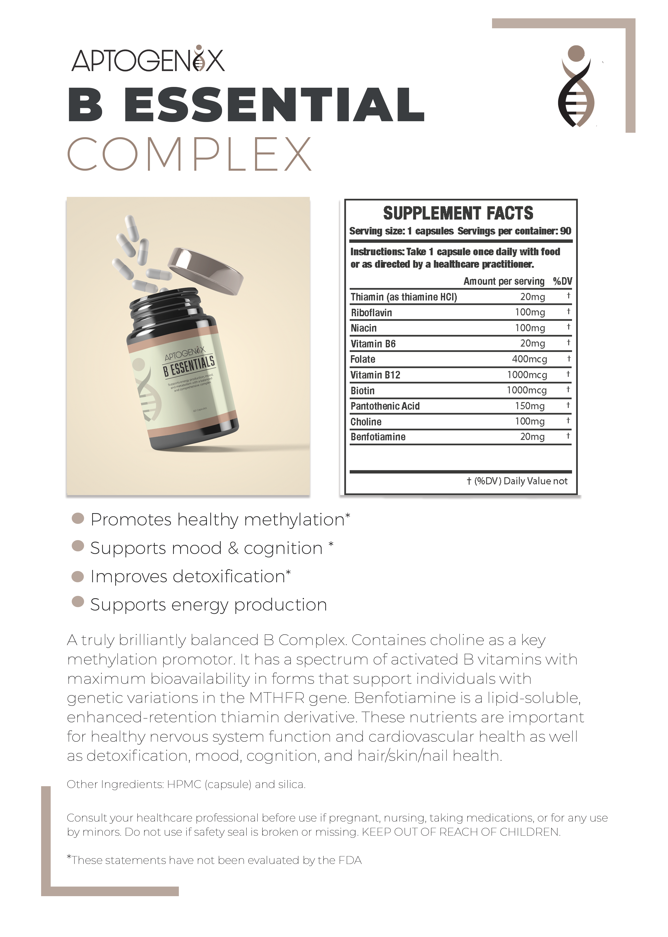 B Essentials - Product Sheet - Aptogenix